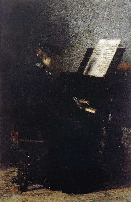 Elizabeth Play the Piano, Thomas Eakins